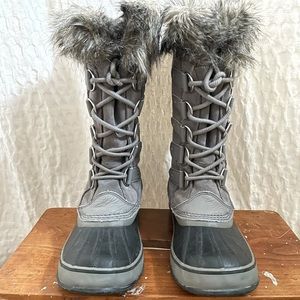 Sorel Joan of Arctic Boots Quarry/Black